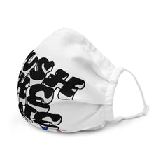 Load image into Gallery viewer, Black and White Premium #PushTheLine Face Mask ®